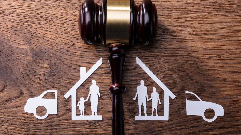 Legal gavel protecting family residence rights during divorce proceedings for retained rights of residence divorce 2025
