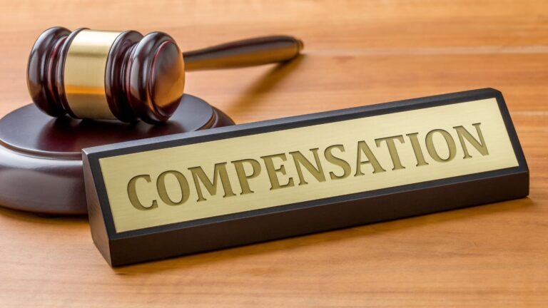 Compensation award with judge gavel representing good news for TOEIC victims UK 2025 with successful legal claims and compensation victories