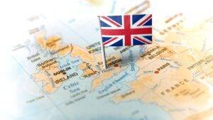 UK map with Union Jack flag overlay representing habitually resident meaning UK 2025 legal requirements for international families
