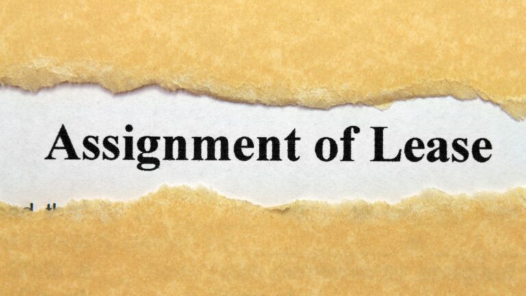 Aged parchment document displaying Assignment of Lease heading representing assigning a lease UK 2025 legal transfer process