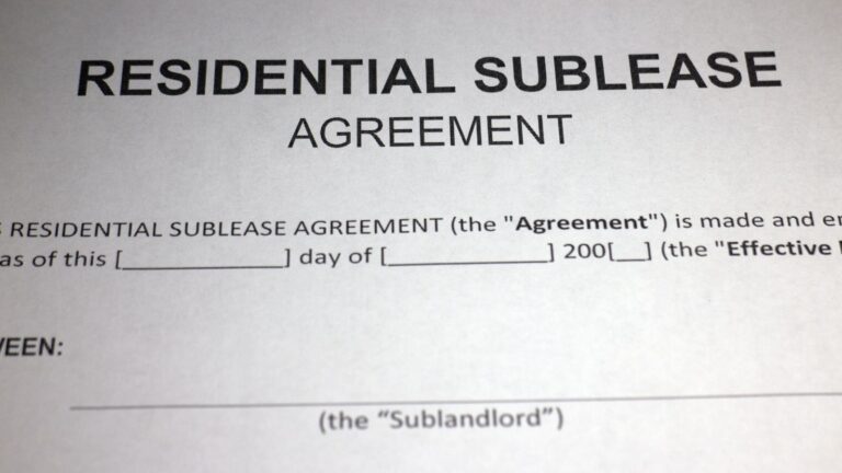 Residential Sublease Agreement Document Showing Legal Requirements For Subletting Leasehold Property Uk 2025 Including Sublandlord Consent And Tenant Obligations