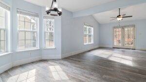Empty Room With Fixed Fixtures Showing Vacant Possession Meaning For Uk Property Purchases