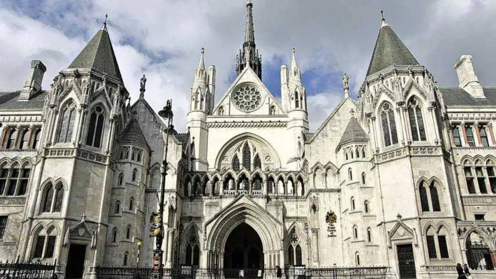 Royal Courts of Justice building London where judicial review UK 2025 cases are heard showing Gothic architecture and legal authority