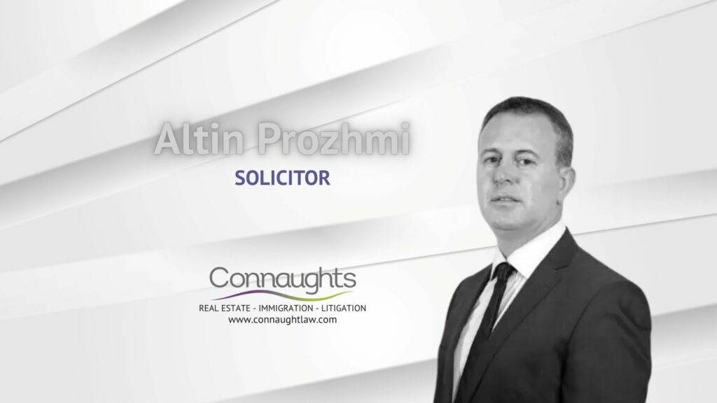 Altin Prozhmi, UK Immigration Solicitor at Connaught Law