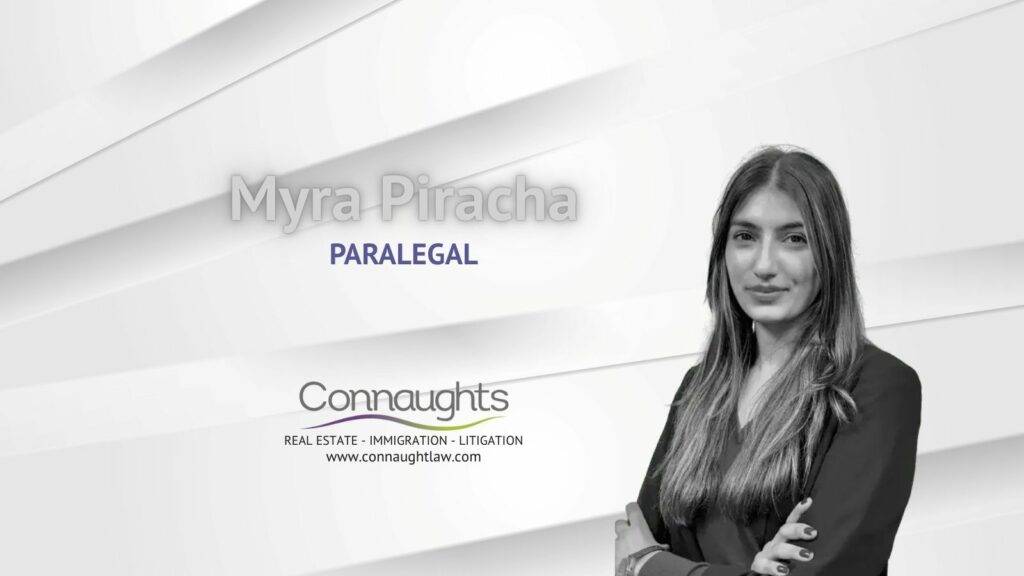 Myra Piracha, Paralegal at Connaught Law – Immigration & Commercial Law Assistant