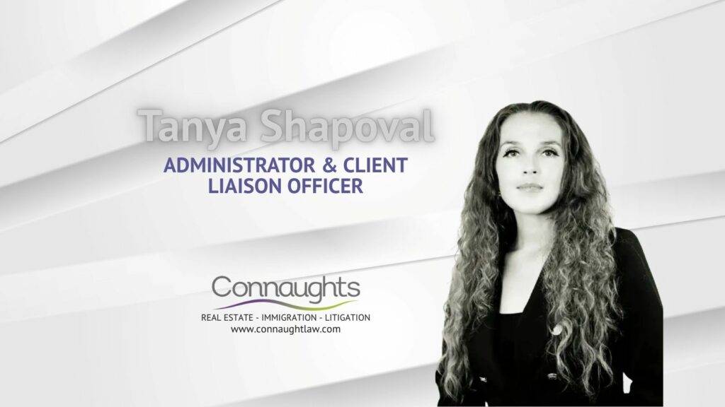 Tanya Shapoval – Administrator & Client Liaison Officer at Connaught Law