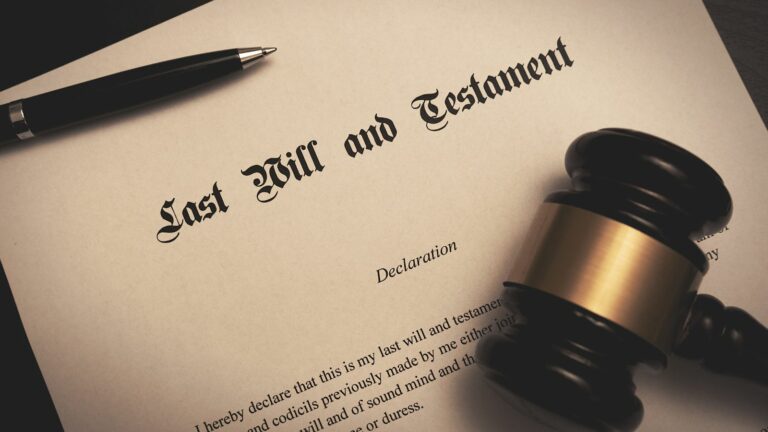 Inheritance Act claims and contested will with gavel and legal document