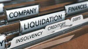 Connaught Law Blog 2 Uk Corporate Insolvency Process Shown With File Tabs For Liquidation, Creditors, And Debts