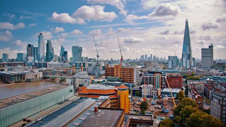 London financial district featuring The Shard representing UK innovator founder visa requirements 2025 for international entrepreneurs