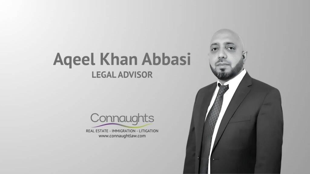 Aqeel Khan Abbasi Legal Advisor immigration asylum specialist Connaught Law professional headshot