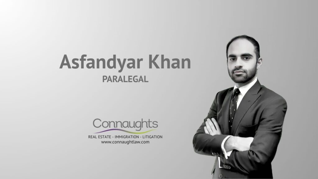 Asfandyar Khan litigation paralegal Connaught Law professional headshot commercial disputes solicitor London