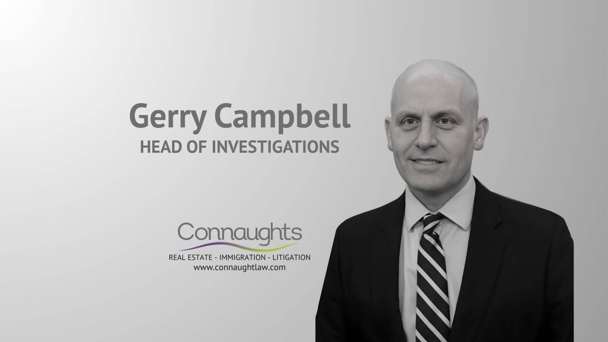 Gerry Campbell Head of Investigations criminal law specialist Connaught Law professional headshot
