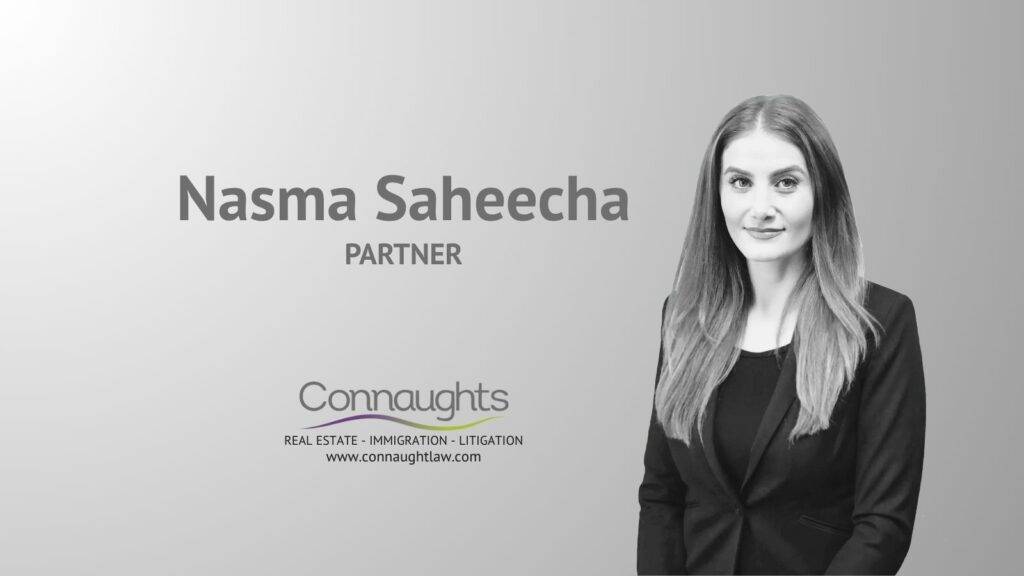 Nasma Saheecha Property Law Partner Connaught Law professional headshot business portrait