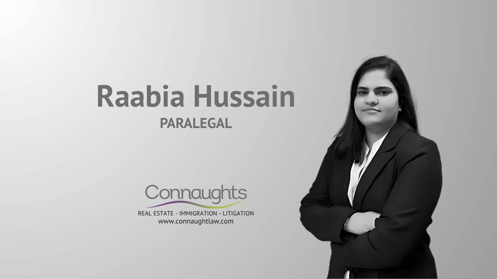 Raabia Hussain litigation paralegal Connaught Law family law specialist first class honours