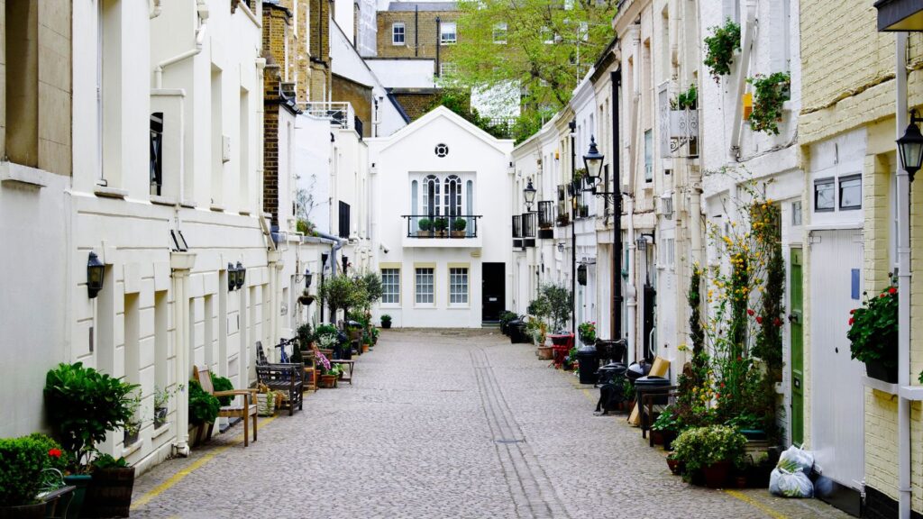 Charming London residential alleyway with period houses representing hidden rental opportunities for essential London tenant tips 2025 market guidance
