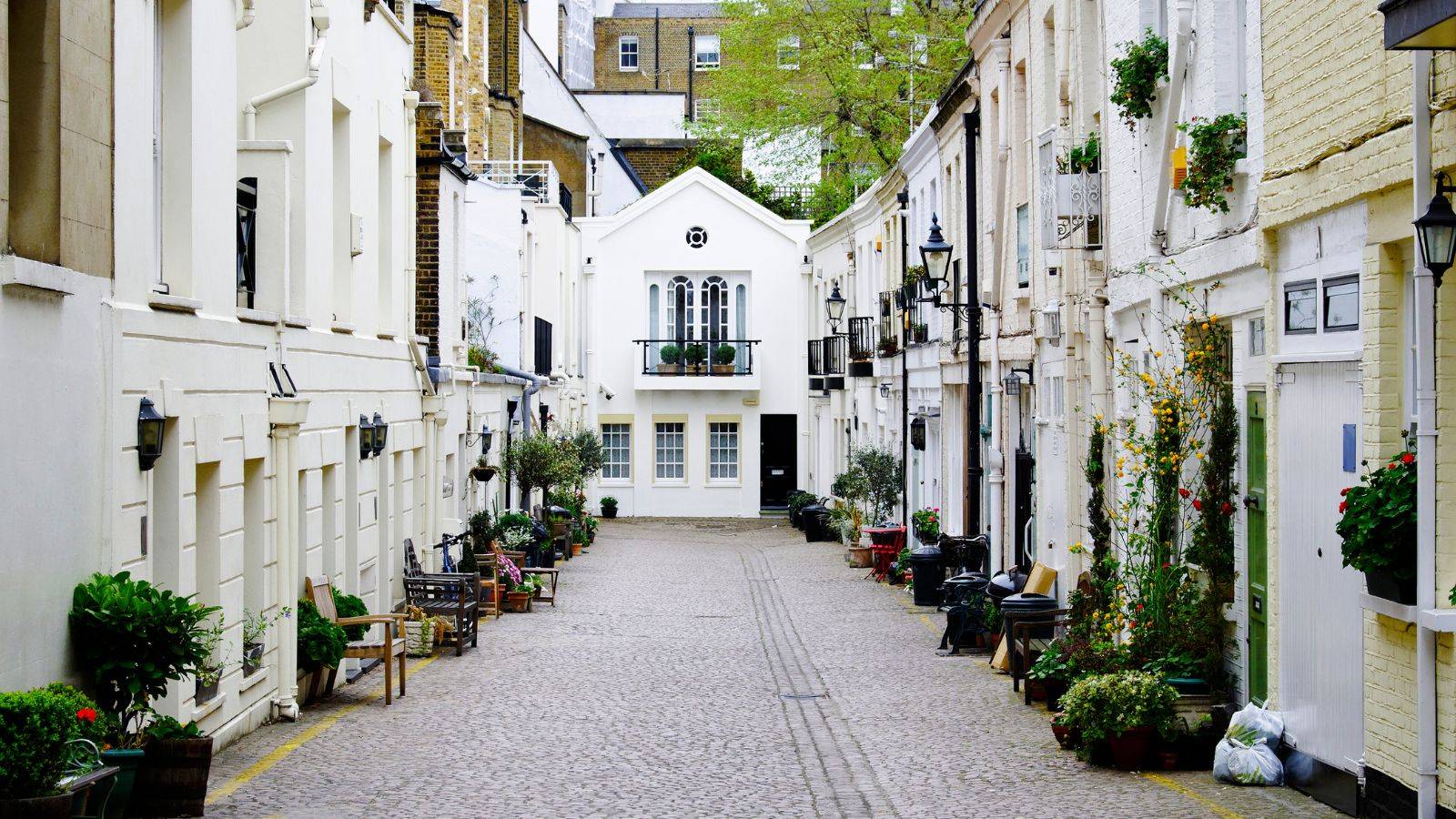 Charming London residential alleyway with period houses representing hidden rental opportunities for essential London tenant tips 2025 market guidance