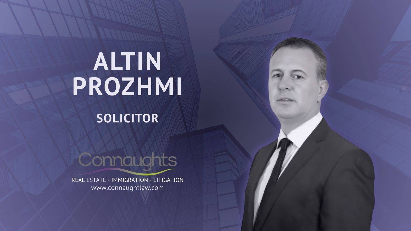 Altin Prozhmi at Connaught Law London