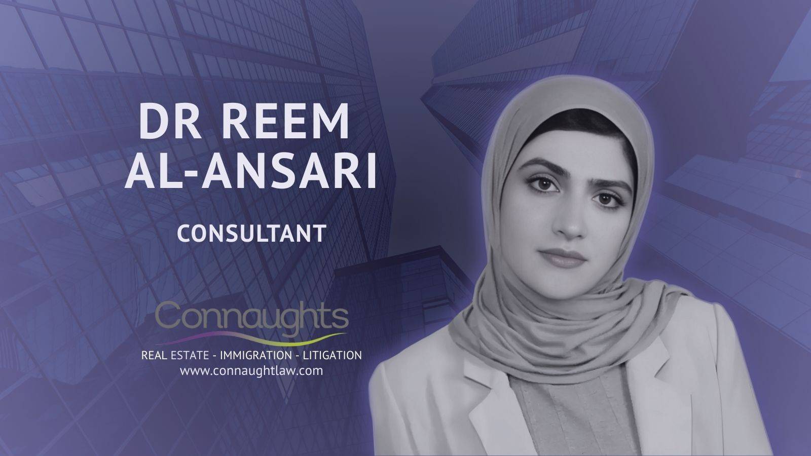 Dr Reem Al-Ansari at Connaught Law London
