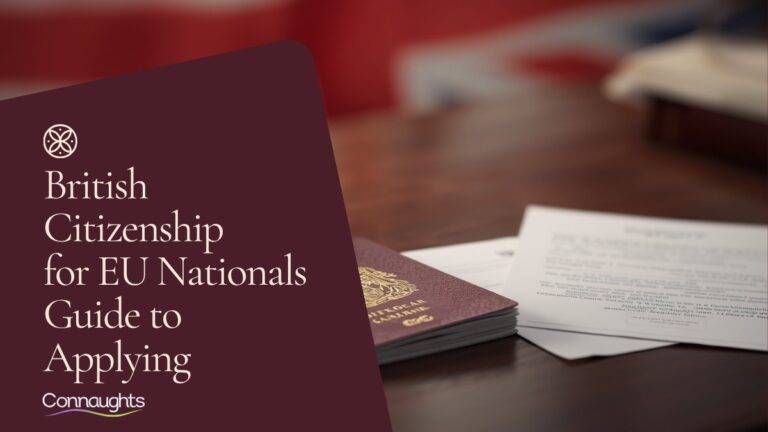 British passport with application documents representing British citizenship for EU nationals 2026